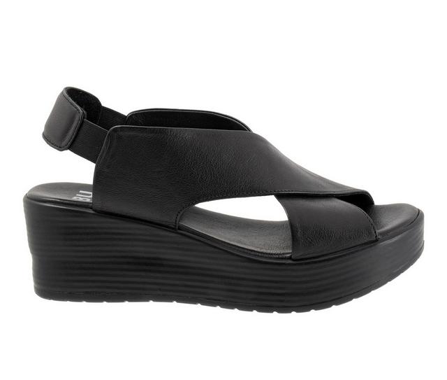 Women's Bueno Naomi Wedge Sandals in Black color
