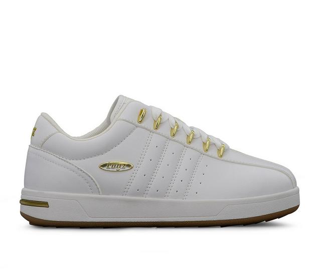 Women's Lugz Legacy Sneakers in White Gold Gum color
