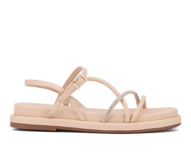 Women's New York and Company Gabi Sandals in Nude color