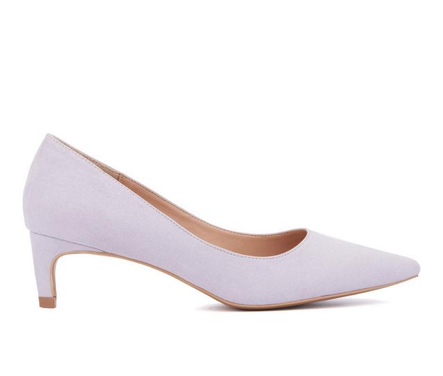 Women's New York and Company Kaelyn Pumps in Pastel Lilac color