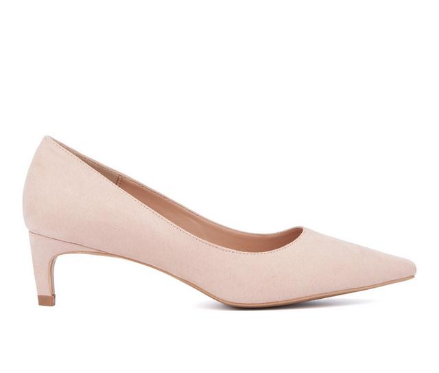 Women's New York and Company Kaelyn Pumps in Nude color