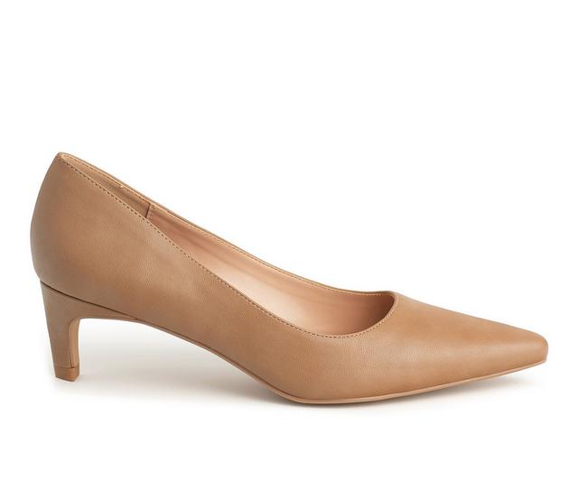 Women's New York and Company Kaelyn Pumps in Tan color