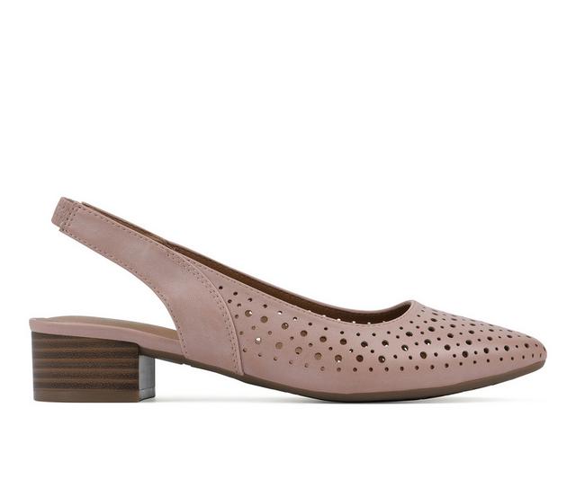 Women's White Mountain Boronic Slingback Pumps in Blush color