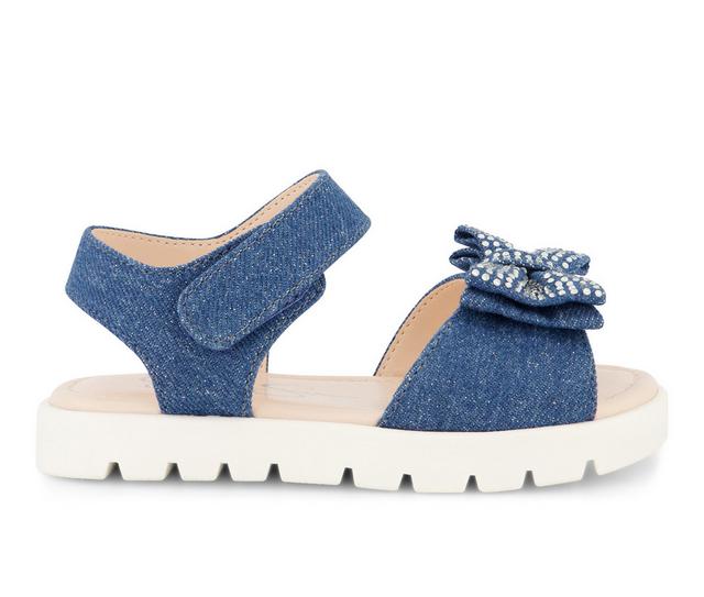Girls' Jessica Simpson Toddler Tia Shine Sandals in Blue color