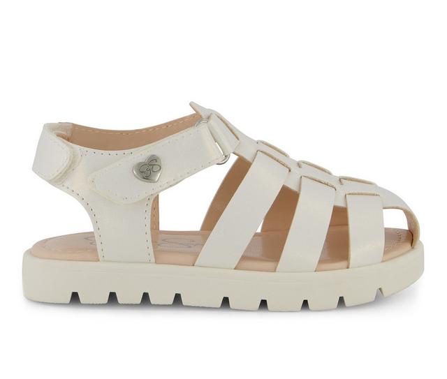Girls' Jessica Simpson Toddler Tia Fisherman Sandals in White color