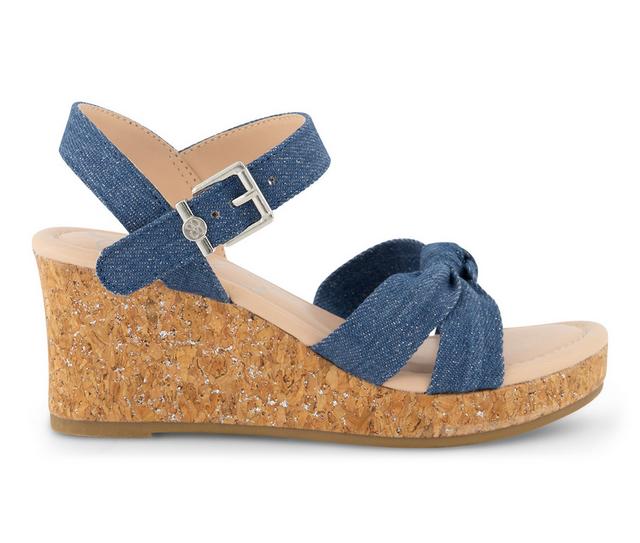 Girls' Jessica Simpson Little & Big Kid Asha Knot Sandals in Denim color