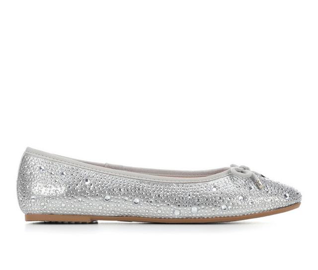 Women's Soda Paint-S Flats in Silver color