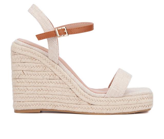 Women's New York and Company Unita Wedges in Natural/Tan color