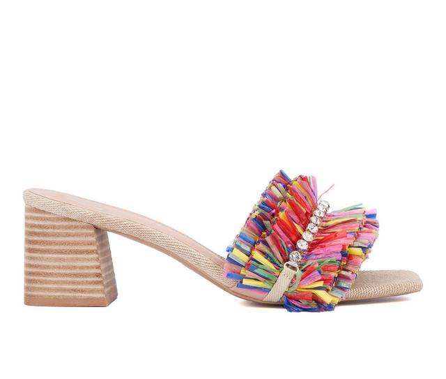Women's New York and Company Farah Dress Sandals in Multi color