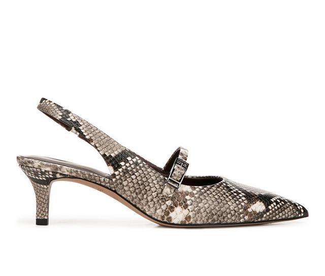 Women's Franco Sarto Khloe Slingback Pumps in Roccia Snake color