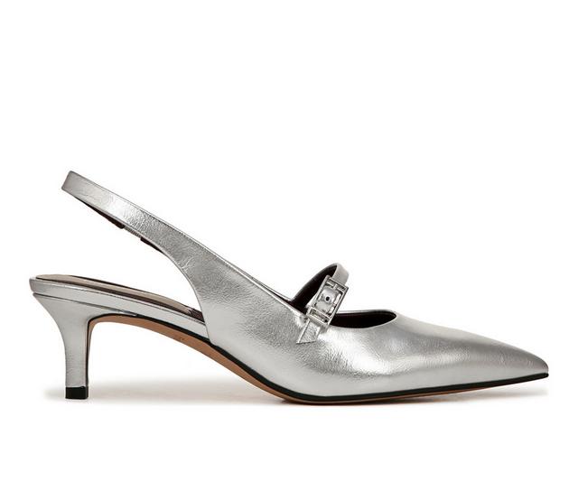 Women's Franco Sarto Khloe Slingback Pumps in Silver color