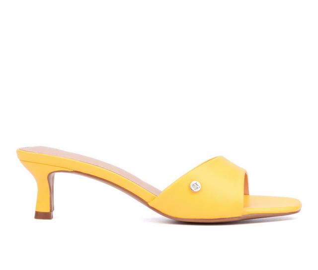 Women's New York and Company Gaia Dress Sandals in Orange color