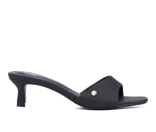 Women's New York and Company Gaia Dress Sandals in Black color