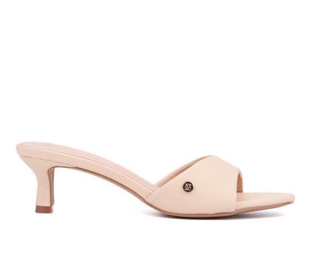 Women's New York and Company Gaia Dress Sandals in Nude color