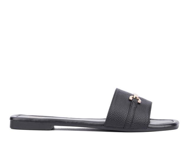 Women's New York and Company Naia Sandals in Black color