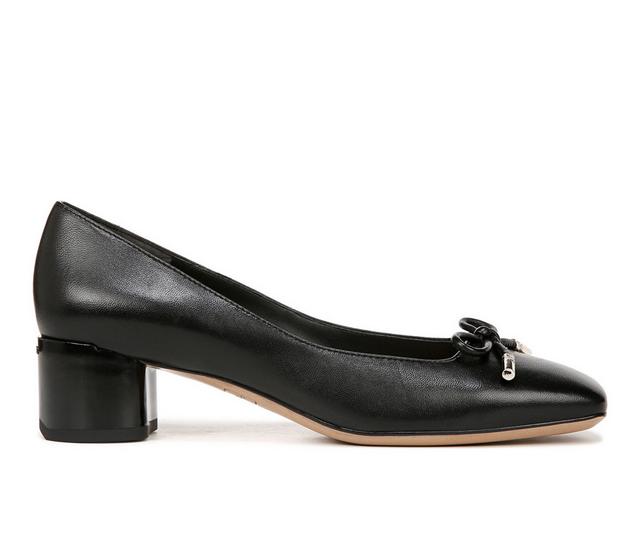 Women's Franco Sarto Natalia Pumps in Black Leather color