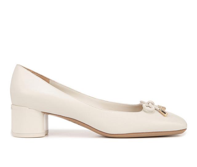 Women's Franco Sarto Natalia Pumps in Cream Leather color