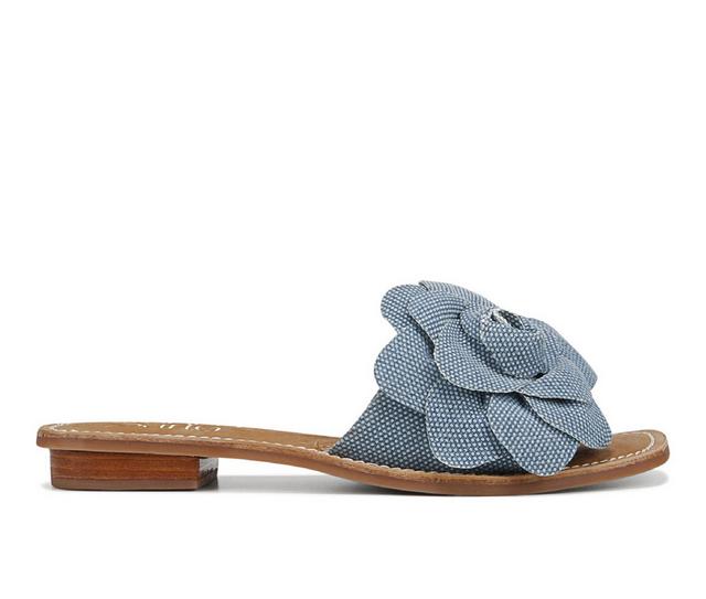 Women's Franco Sarto Tina 2 Sandals in Denim Blue color