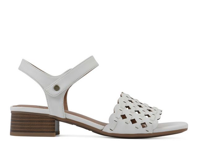 Women's White Mountain Alumina Dress Sandals in White/Smooth color