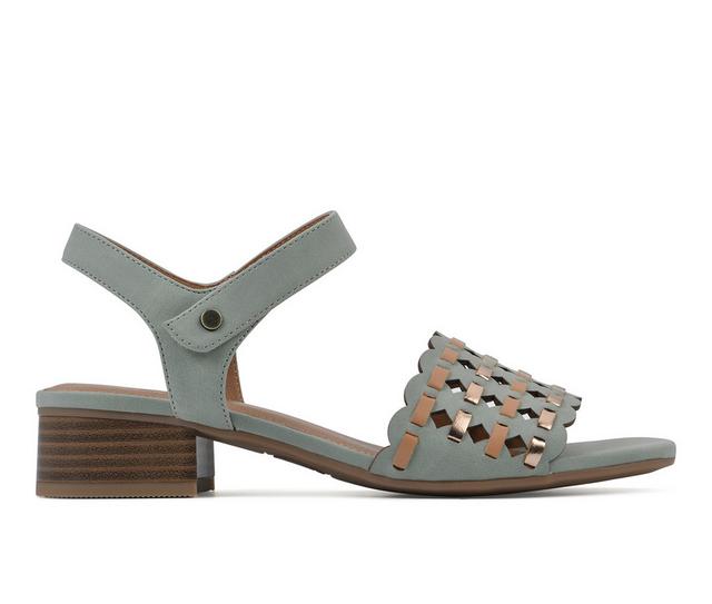 Women's White Mountain Alumina Dress Sandals in Sage color
