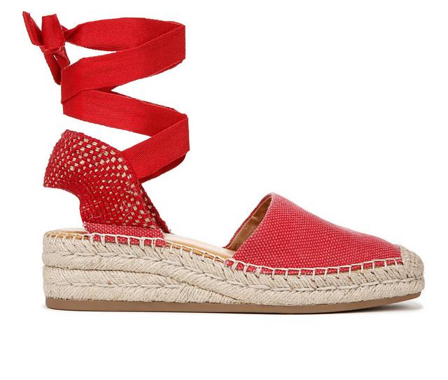 Women's Franco Sarto Britney Espadrille Wedges in Red color