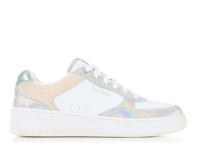 Women's Skechers 185161 Sport Court Shoes in White Multi color