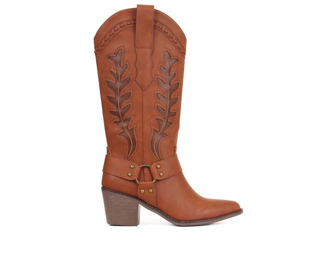 Women's Pierre Dumas Wilder 41 Western Boots in Cognac color