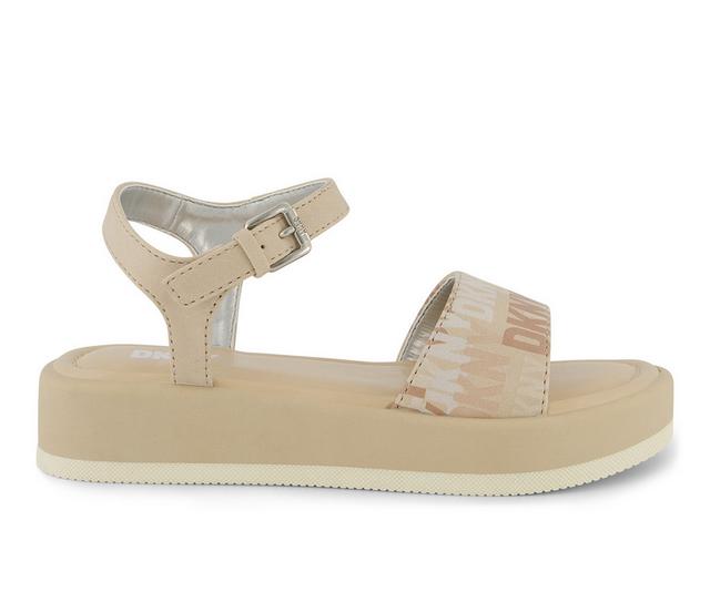 Girls' DKNY Little & Big Kid Lottie Marina Platform Sandals in Cream color