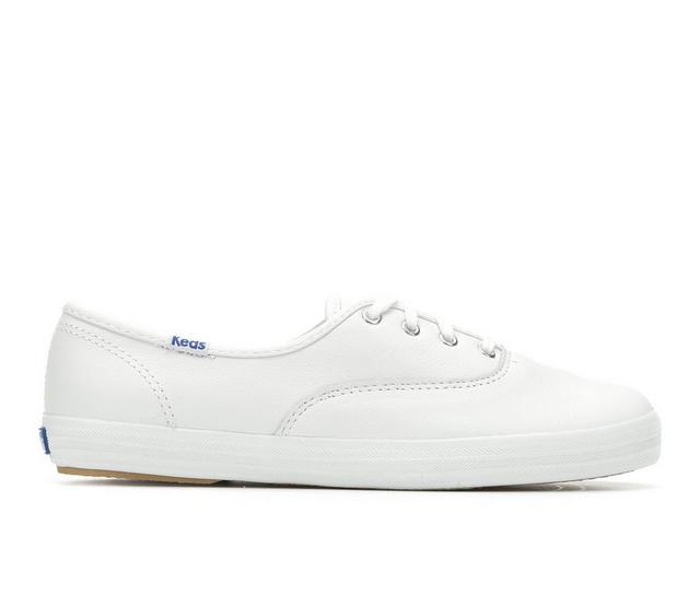 Women's Keds Champion Leather Oxford Sneakers in White color