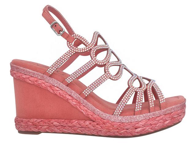 Women's Impo Orleans Wedge Sandals in Faded Rose color
