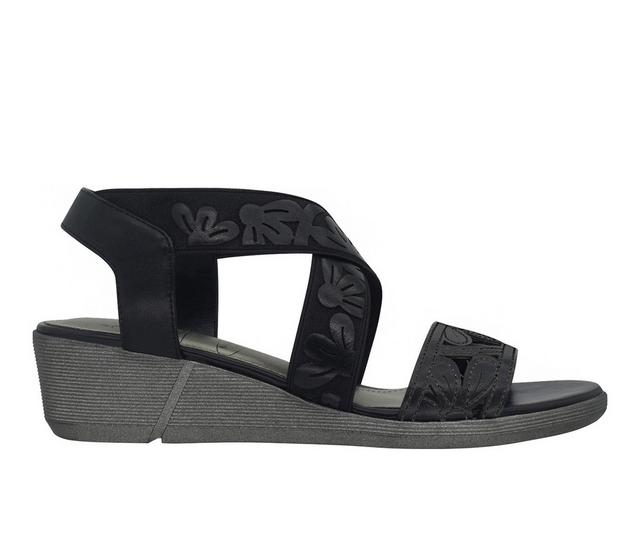 Women's Impo Rainey Wedge Sandals in Black color