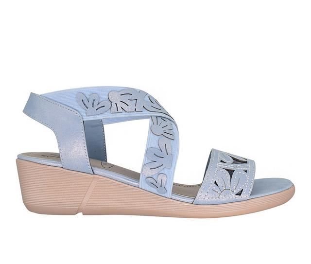 Women's Impo Rainey Wedge Sandals in Soft Blue color