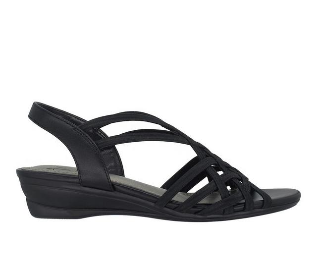 Women's Impo Raya Wedge Sandals in Black color