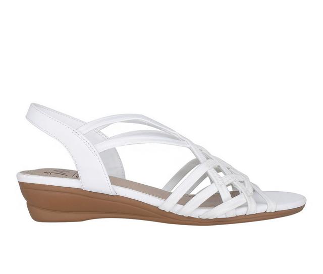 Women's Impo Raya Wedge Sandals in White color