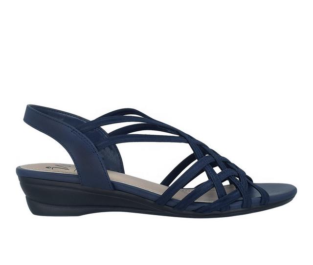 Women's Impo Raya Wedge Sandals in Midnight Blue color