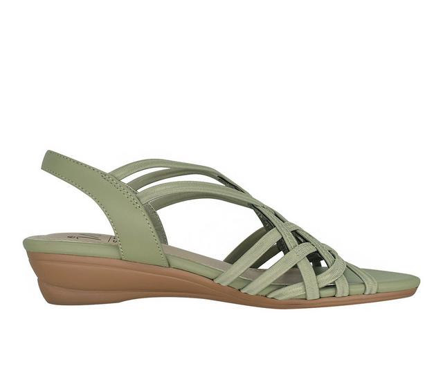 Women's Impo Raya Wedge Sandals in Sage color