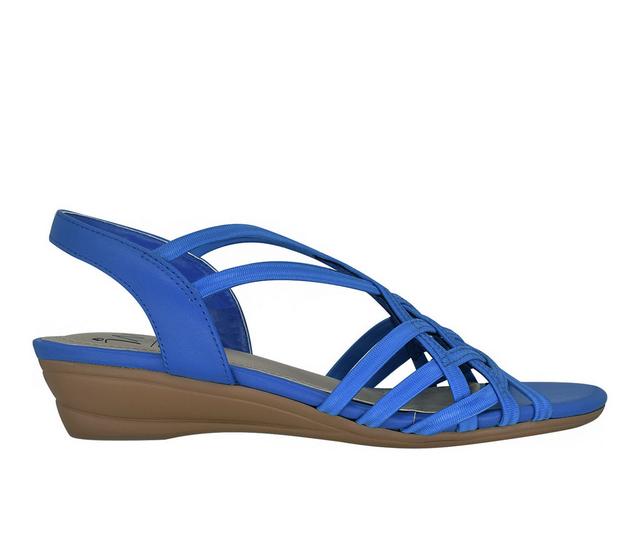 Women's Impo Raya Wedge Sandals in Cobalt Blue color