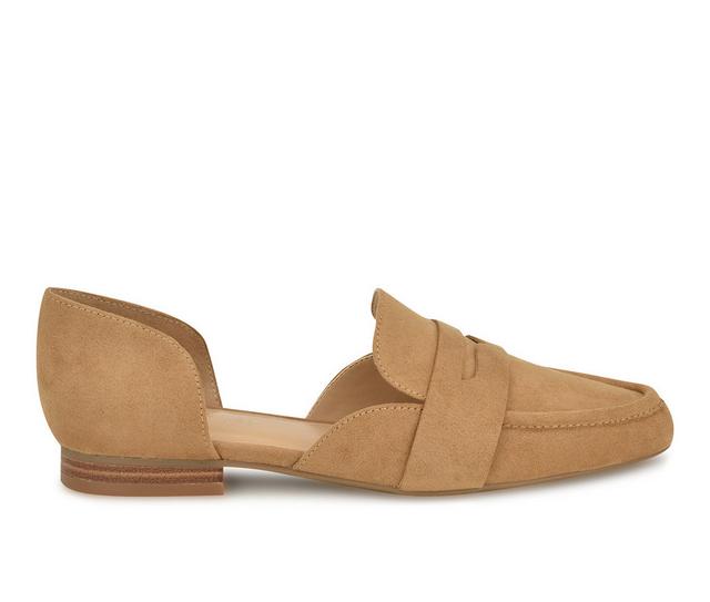 Women's Nine West Ginta D'Orsay Loafers in Cognac color