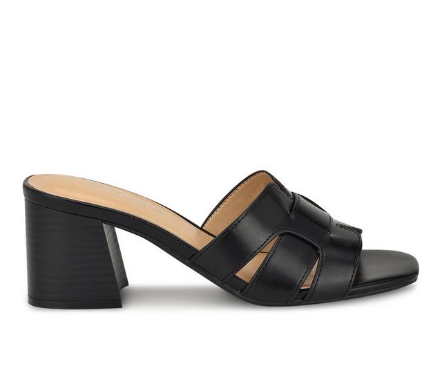 Women's Nine West Glance Dress Sandals in Black color