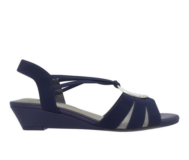 Women's Impo Rita Wedge Sandals in Midnight Blue color