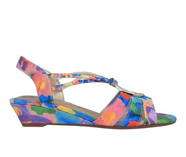 Women's Impo Rita Wedge Sandals in Pastel Multi color