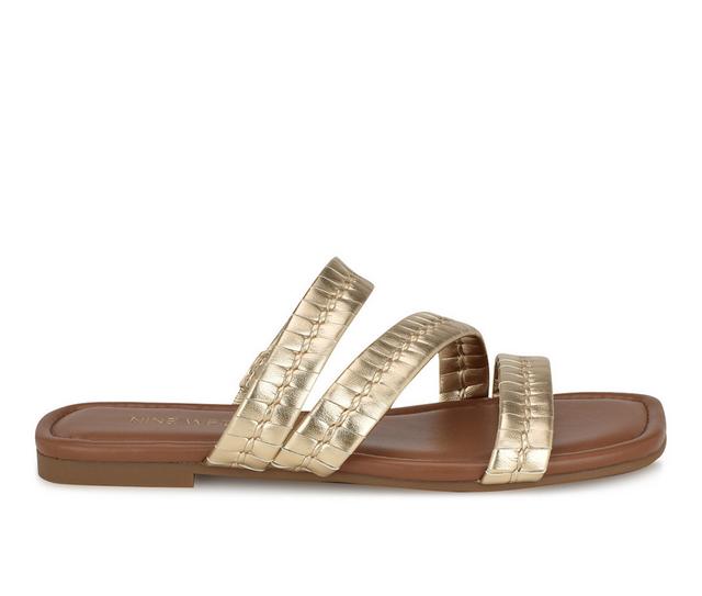 Women's Nine West Quinlea Sandals in Gold color