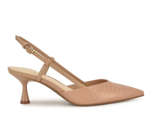 Women's Nine West Rowen Slingback Pumps in Light Natural color
