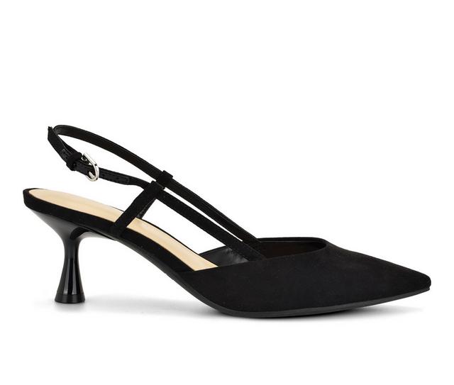 Women's Nine West Rowen Slingback Pumps in Black color