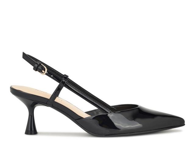 Women's Nine West Rowen Slingback Pumps in Black II color