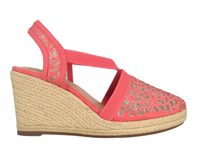 Women's Impo Tuccia Wedges in Rosey Coral color