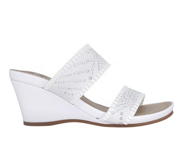 Women's Impo Verbena Wedge Sandals in White color