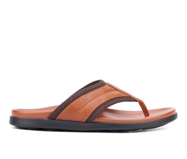 Men's New York and Company Maxx Flip-Flops in Cognac color