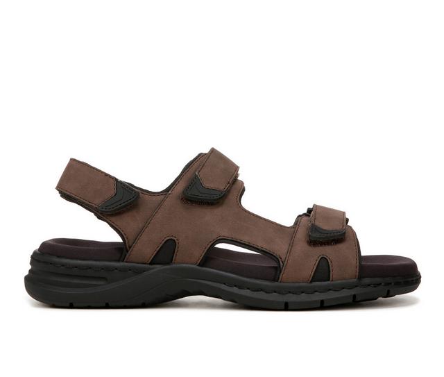 Men's Dr. Scholls Granger Outdoor Sandals in Dark Brown color