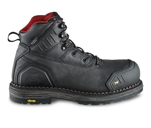 Men's Irish Setter by Red Wing Edgerton XD 83690 Waterproof Work Boots in Black color